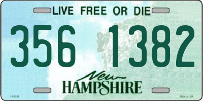 NH license plate 3561382