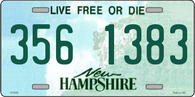 NH license plate 3561383