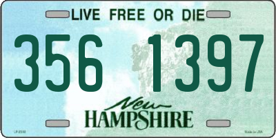 NH license plate 3561397