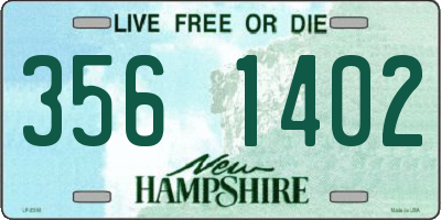 NH license plate 3561402