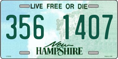 NH license plate 3561407