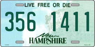 NH license plate 3561411