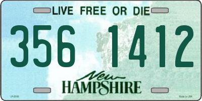 NH license plate 3561412
