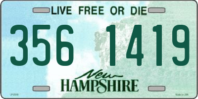 NH license plate 3561419