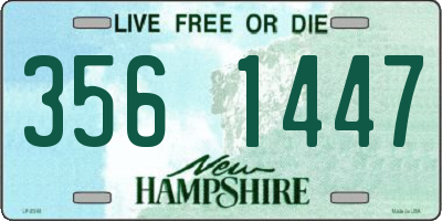 NH license plate 3561447