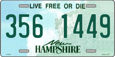 NH license plate 3561449