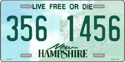 NH license plate 3561456
