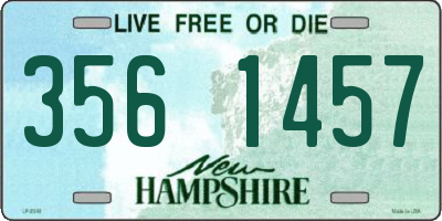 NH license plate 3561457