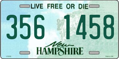 NH license plate 3561458