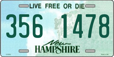 NH license plate 3561478