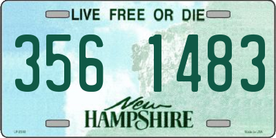 NH license plate 3561483