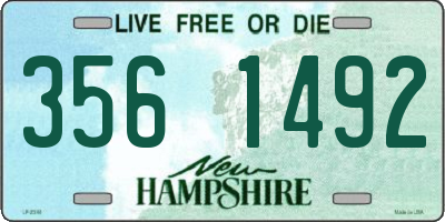 NH license plate 3561492
