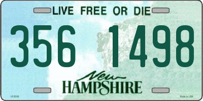 NH license plate 3561498