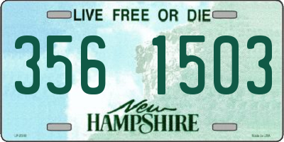 NH license plate 3561503
