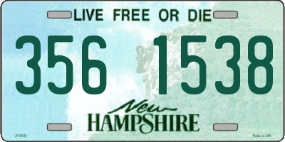 NH license plate 3561538