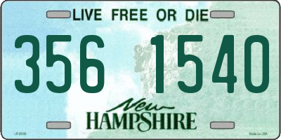 NH license plate 3561540