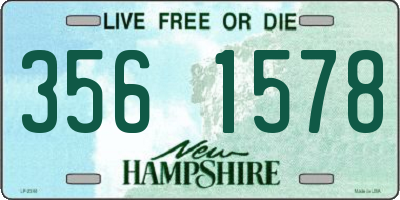 NH license plate 3561578