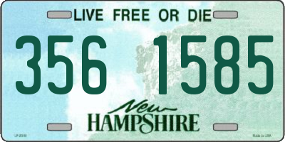 NH license plate 3561585
