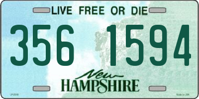 NH license plate 3561594