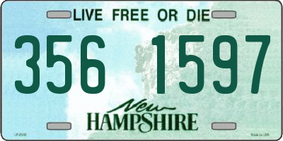 NH license plate 3561597