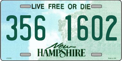 NH license plate 3561602