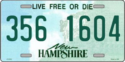 NH license plate 3561604