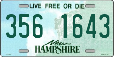 NH license plate 3561643