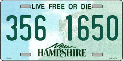 NH license plate 3561650