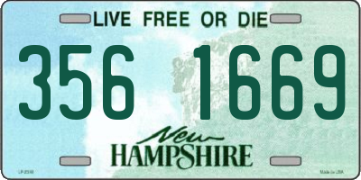 NH license plate 3561669