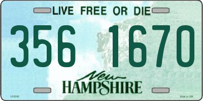 NH license plate 3561670