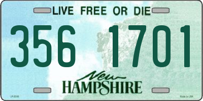 NH license plate 3561701