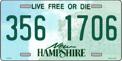 NH license plate 3561706