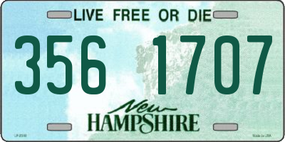 NH license plate 3561707