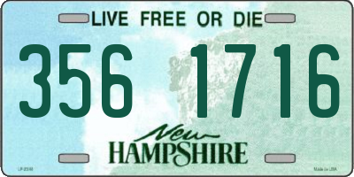 NH license plate 3561716