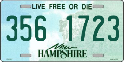 NH license plate 3561723