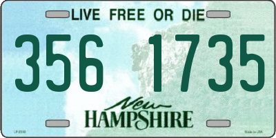 NH license plate 3561735