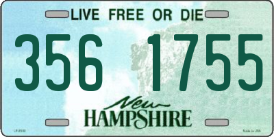 NH license plate 3561755