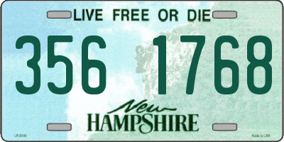 NH license plate 3561768