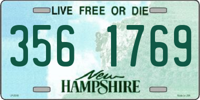 NH license plate 3561769