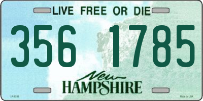 NH license plate 3561785