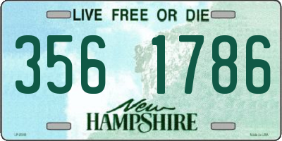 NH license plate 3561786