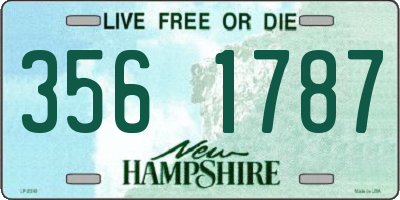 NH license plate 3561787