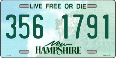 NH license plate 3561791