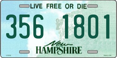NH license plate 3561801