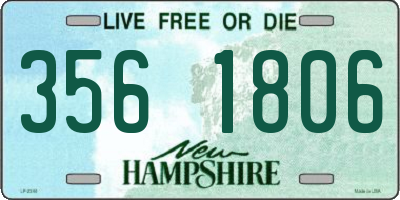 NH license plate 3561806