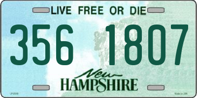 NH license plate 3561807