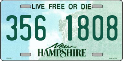 NH license plate 3561808