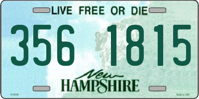 NH license plate 3561815