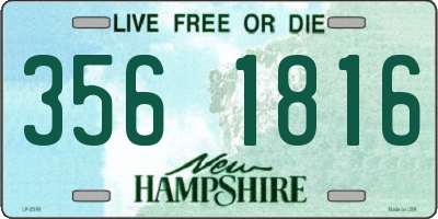 NH license plate 3561816