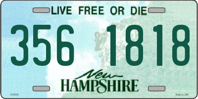 NH license plate 3561818